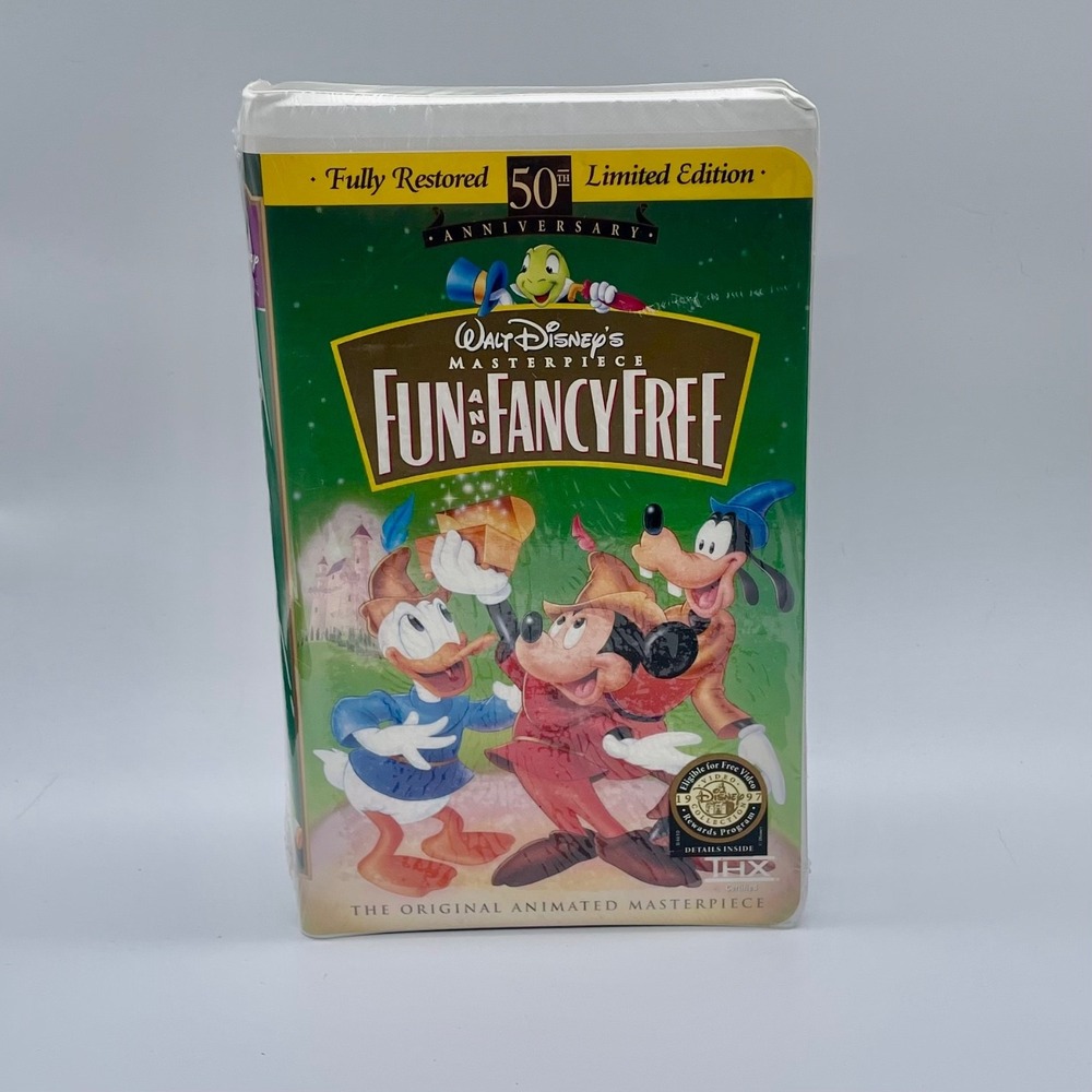 Fun and Fancy Free: 55th Anniversary Walt‎ Disney's Masterpiece (VHS, Limited...